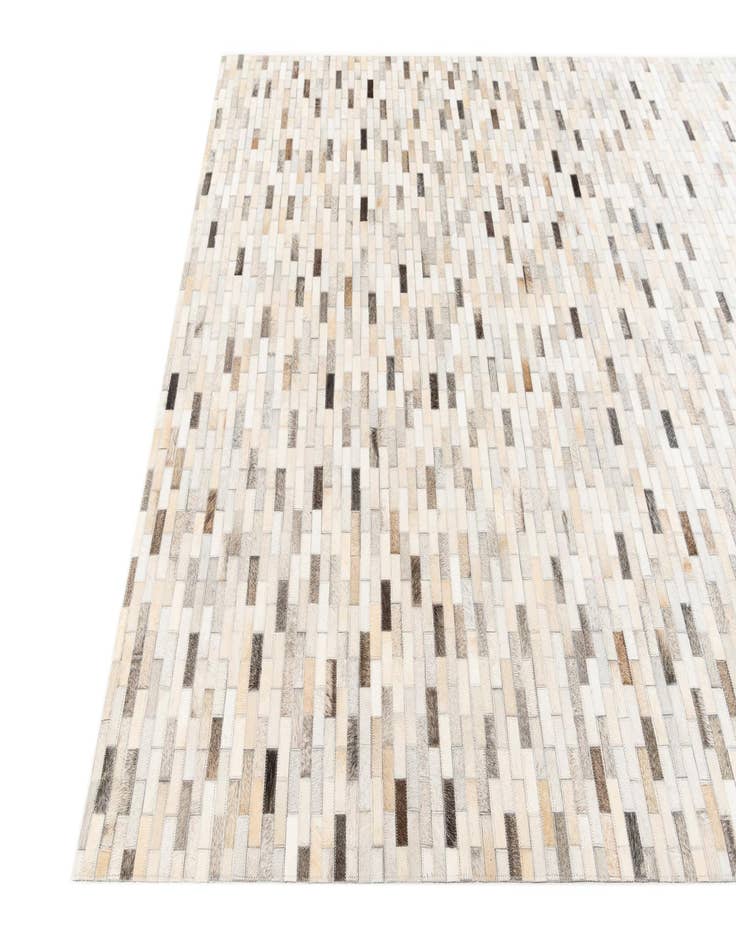 Detail image of 5' 8 x 7' 10 Cowhide Stocks Rug