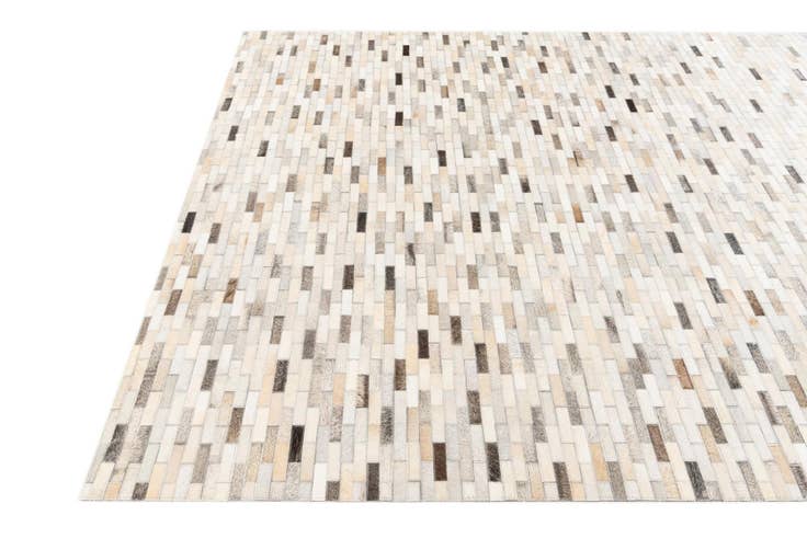 Detail image of 5' 8 x 7' 10 Cowhide Stocks Rug