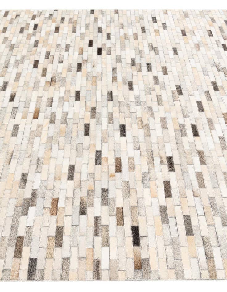 Detail image of 5' 8 x 7' 10 Cowhide Stocks Rug