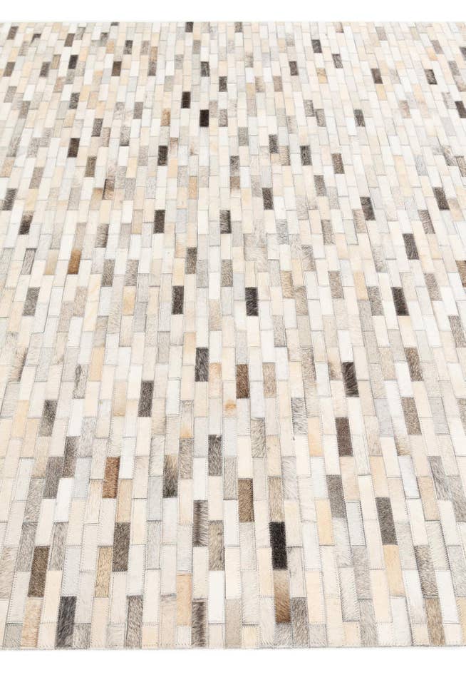 Detail image of 5' 8 x 7' 10 Cowhide Stocks Rug