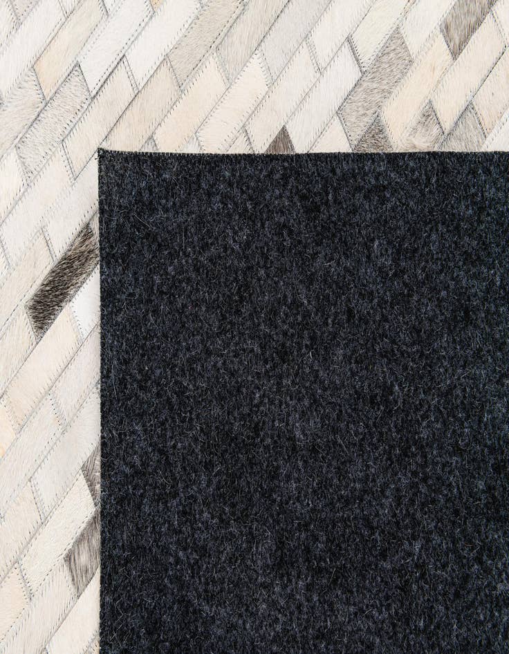 Detail image of 5' 8 x 7' 10 Cowhide Stocks Rug