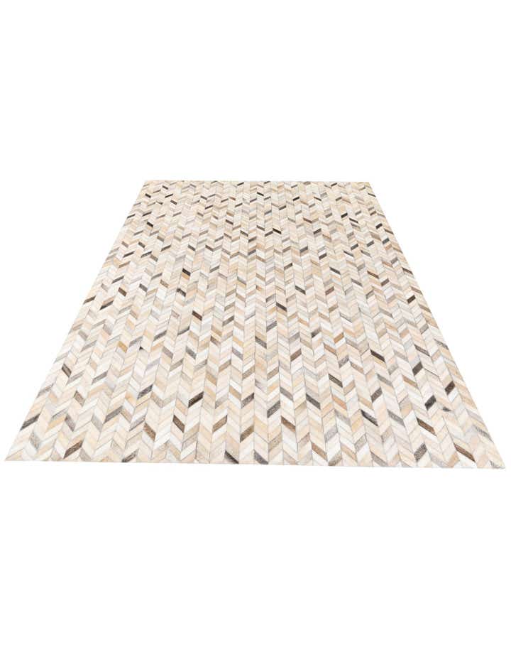5' 9 x 7' 11 Cowhide Stocks Rug