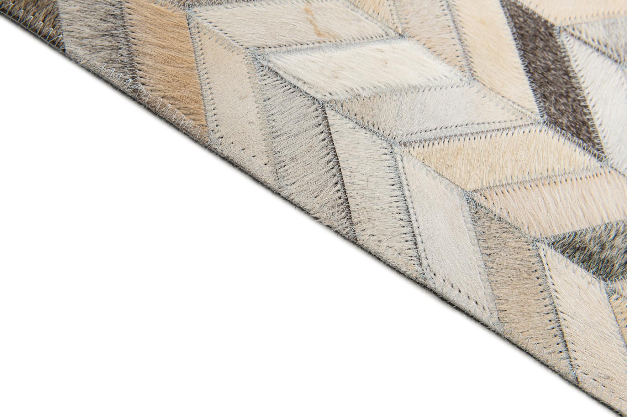 5' 9 x 7' 11 Cowhide Stocks Rug