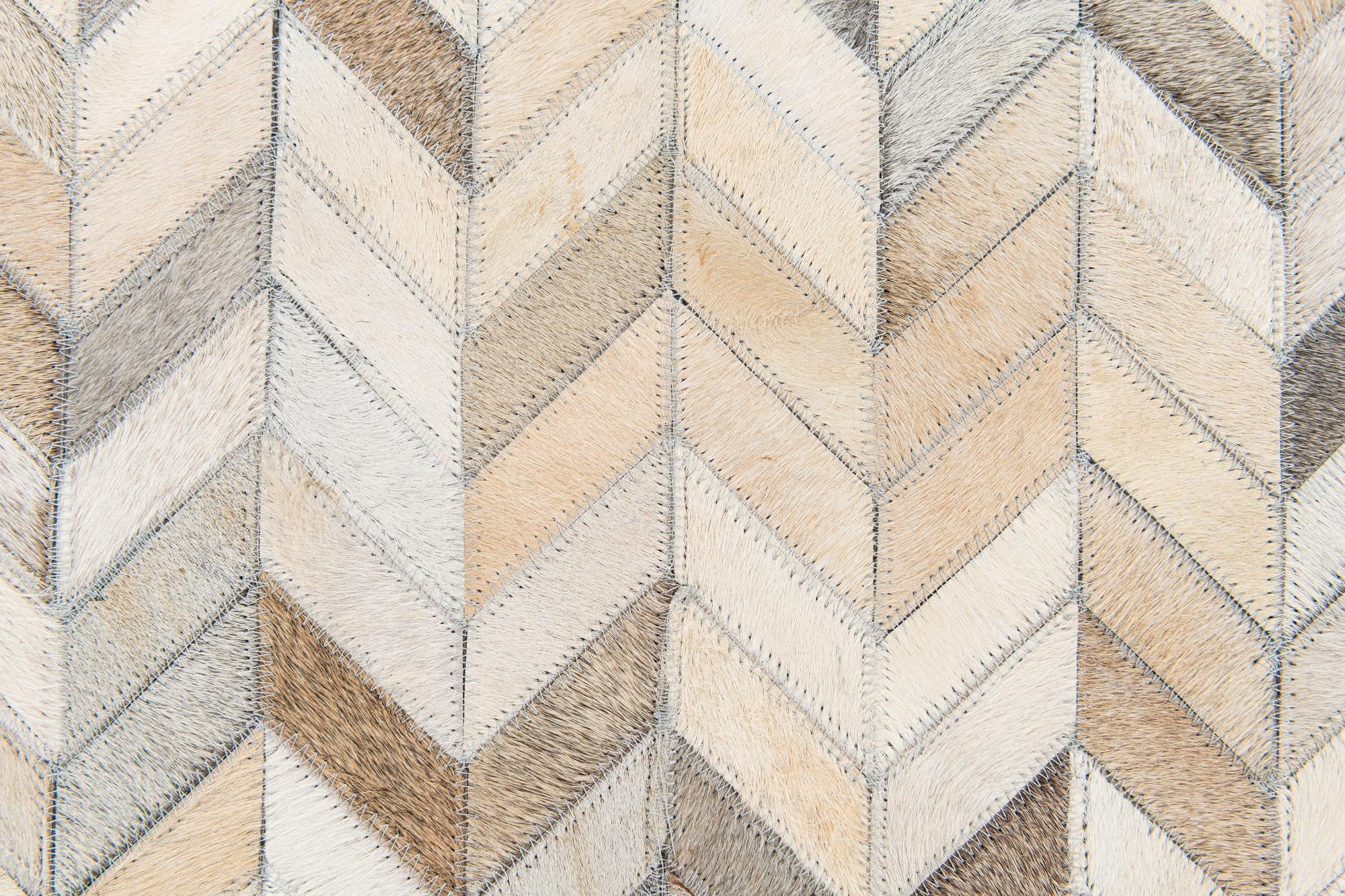 5' 9 x 7' 11 Cowhide Stocks Rug