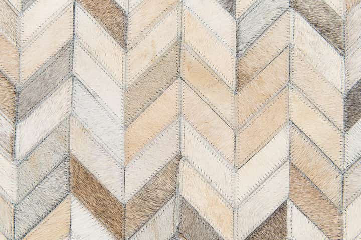 5' 9 x 7' 11 Cowhide Stocks Rug