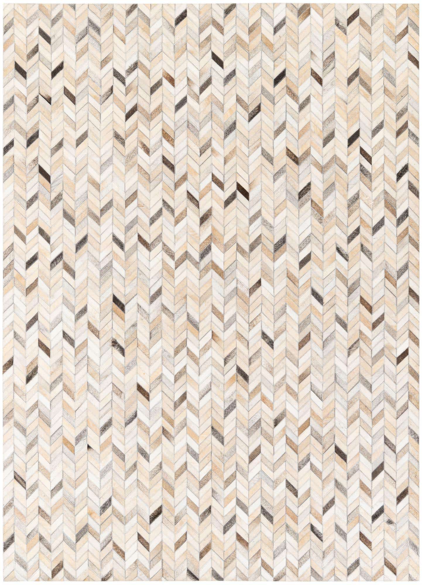 5' 9 x 7' 11 Cowhide Stocks Rug