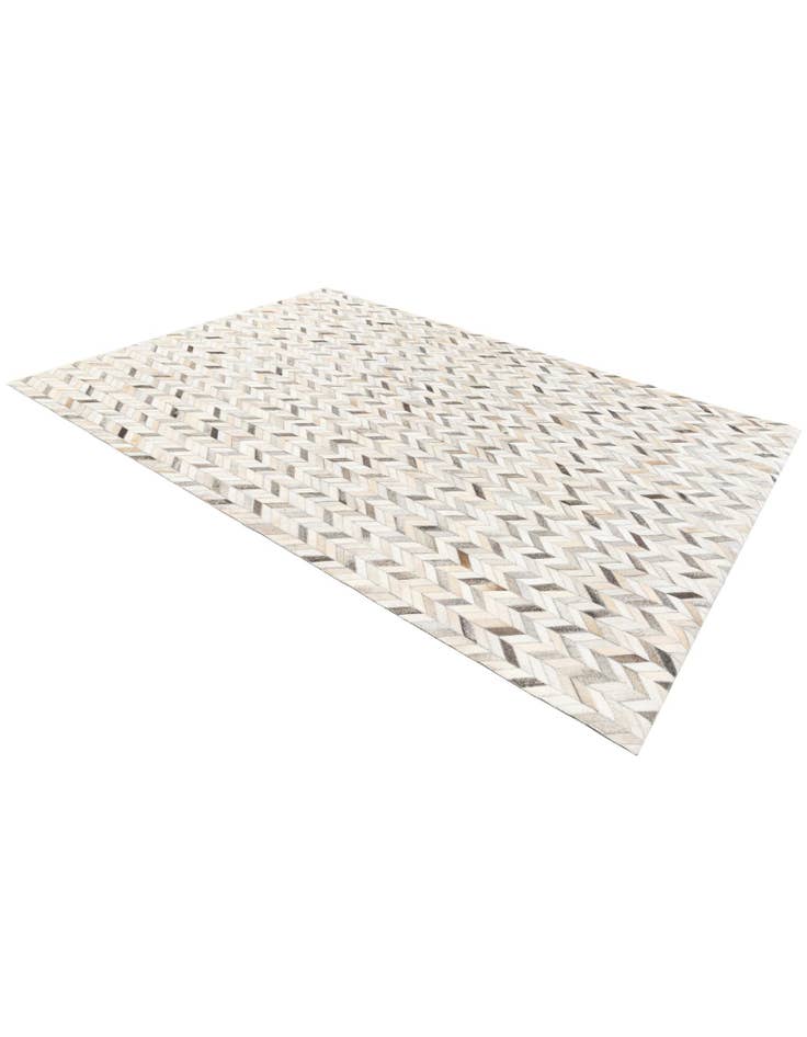 Detail image of 5' 9 x 8' 1 Cowhide Stocks Rug