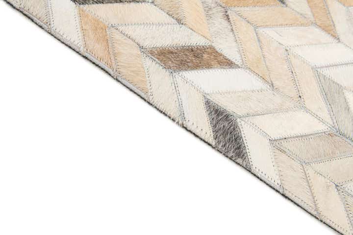 5' 7 x 7' 11 Cowhide Stocks Rug
