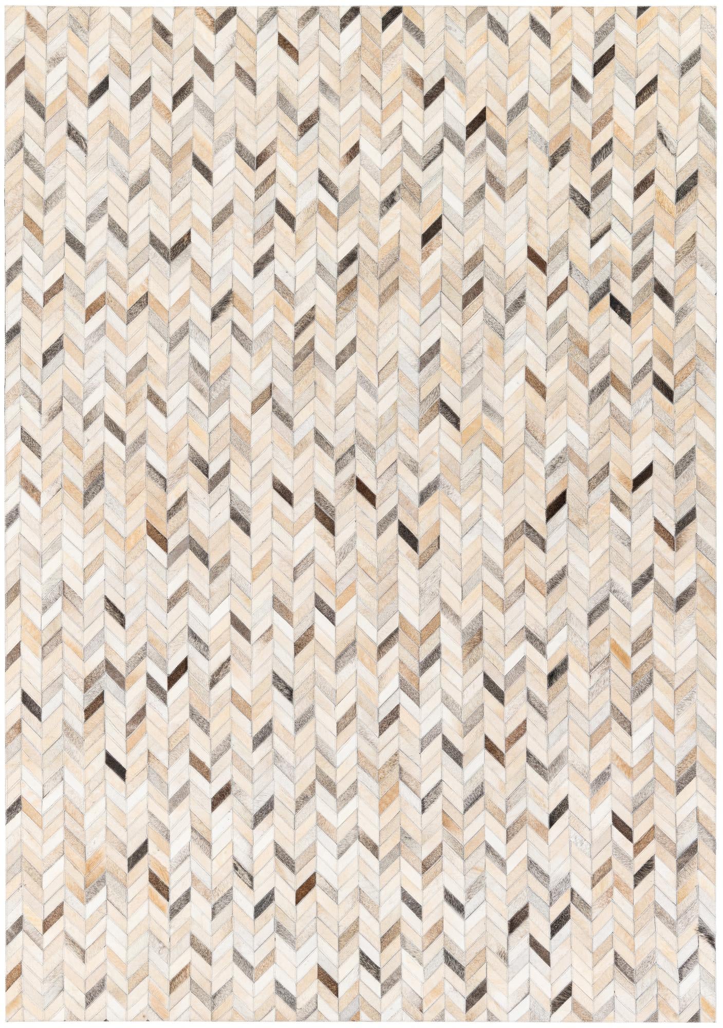 5' 7 x 7' 11 Cowhide Stocks Rug