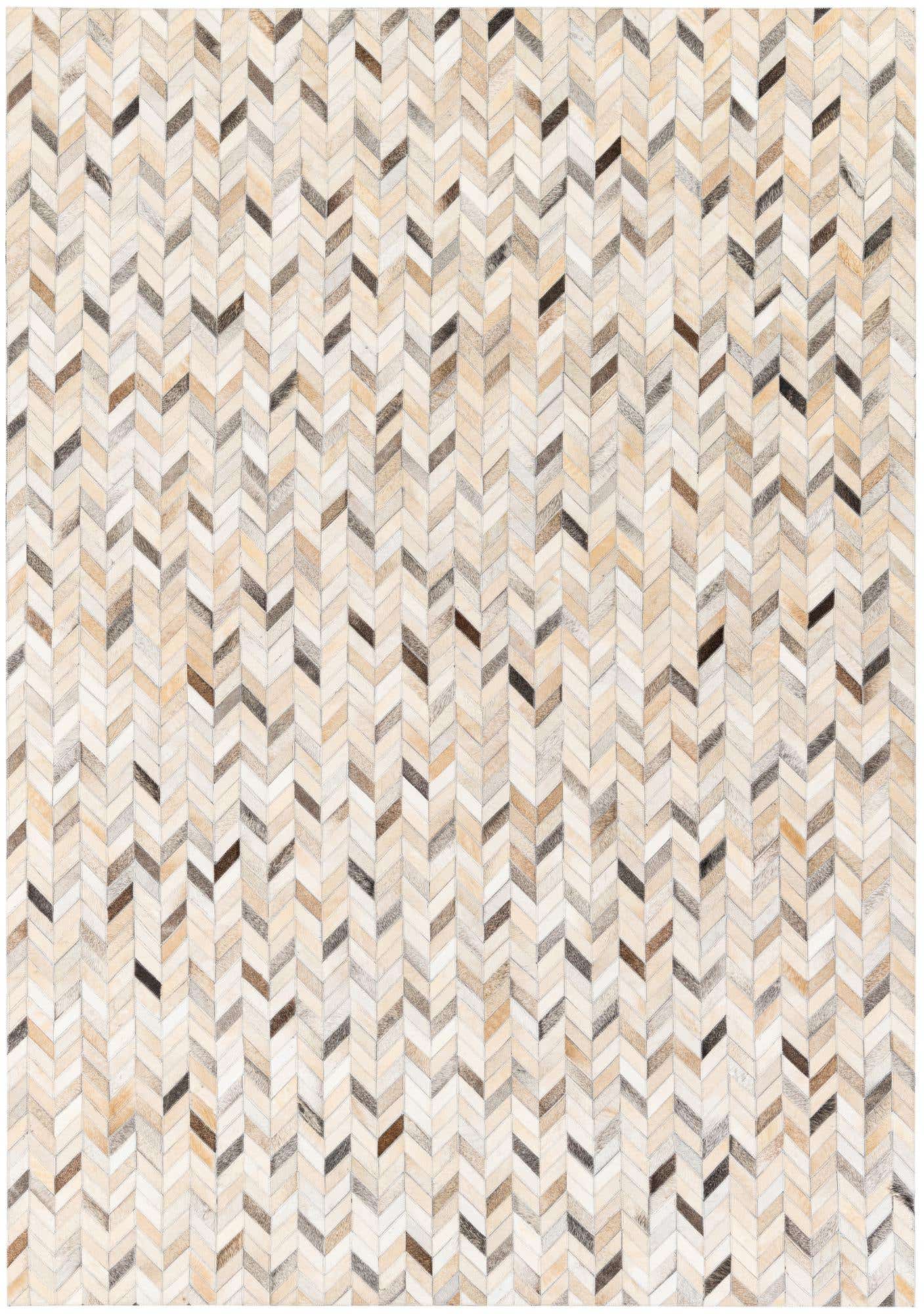 5' 7 x 7' 11 Cowhide Stocks Rug