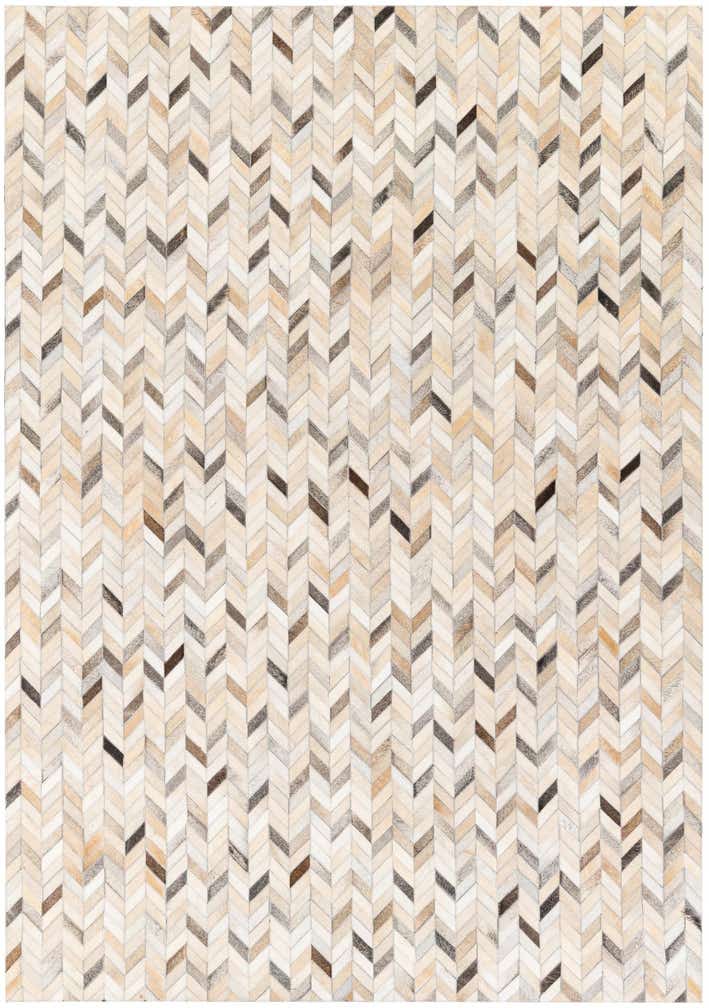 5' 7 x 7' 11 Cowhide Stocks Rug