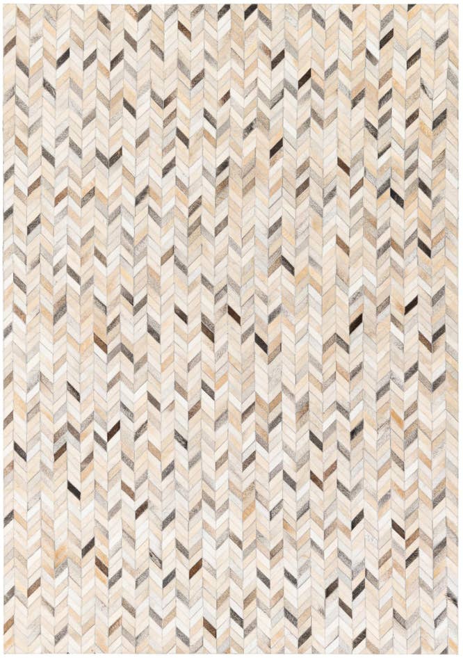 Detail image of 5' 7 x 7' 11 Cowhide Stocks Rug