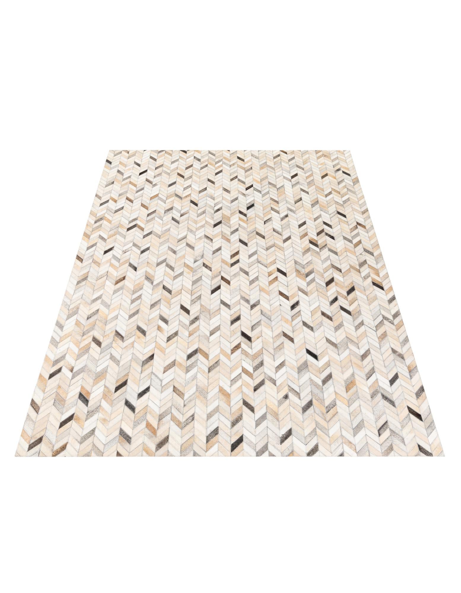 5' 8 x 8' 1 Cowhide Stocks Rug