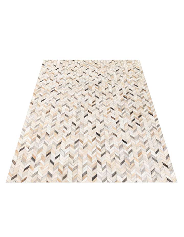 5' 8 x 8' 1 Cowhide Stocks Rug
