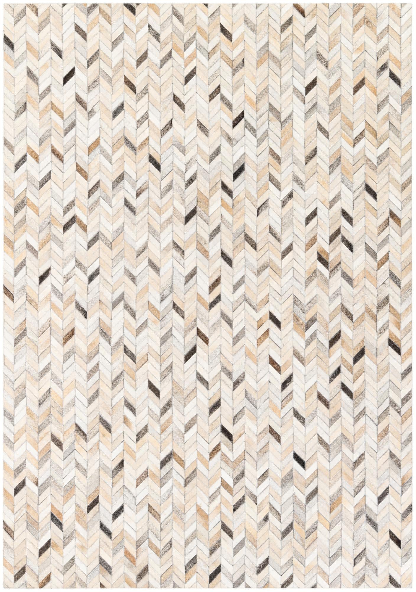 5' 8 x 8' 1 Cowhide Stocks Rug