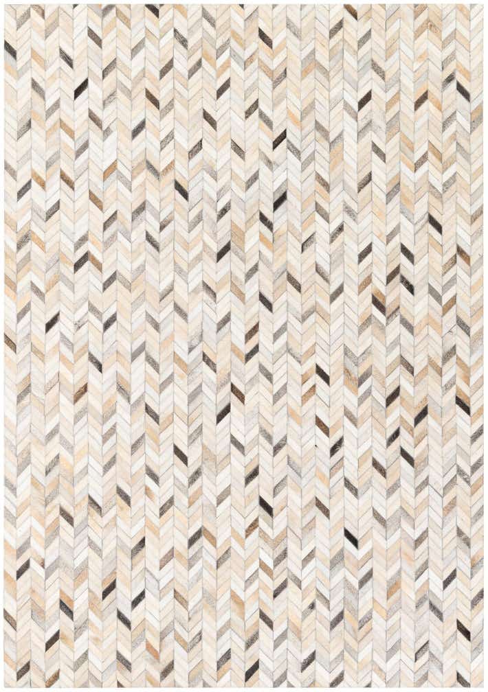 5' 8 x 8' 1 Cowhide Stocks Rug