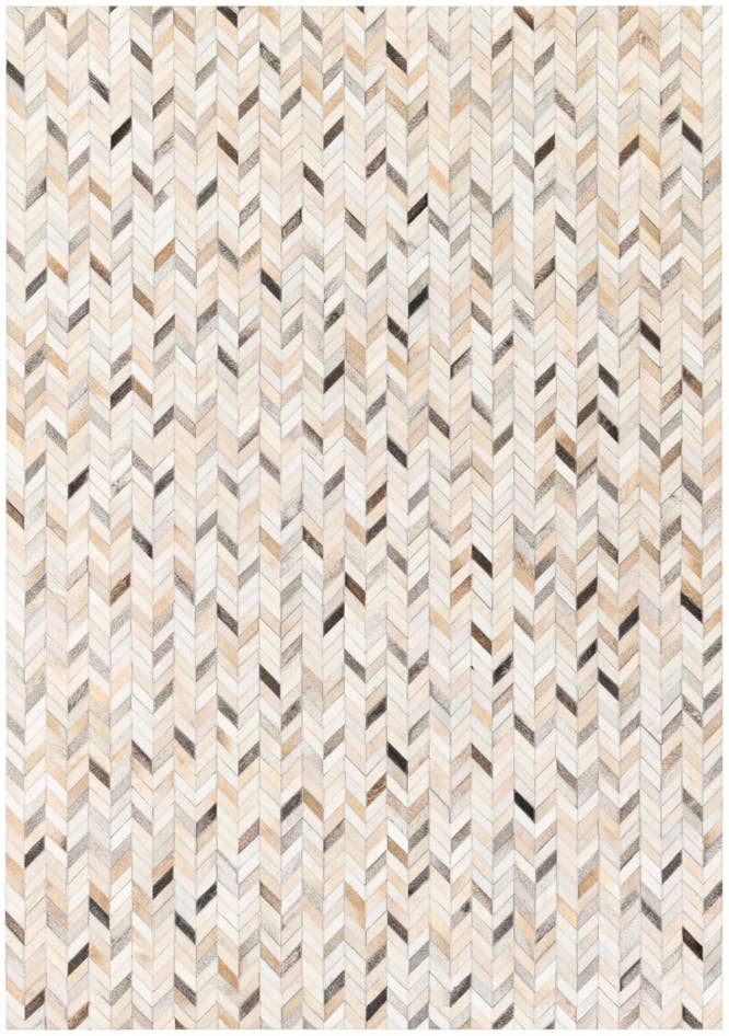 Detail image of 5' 8 x 8' 1 Cowhide Stocks Rug