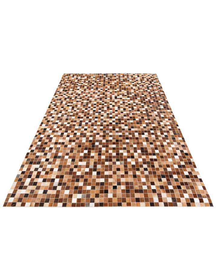 5' 9 x 8' Cowhide Stocks Rug
