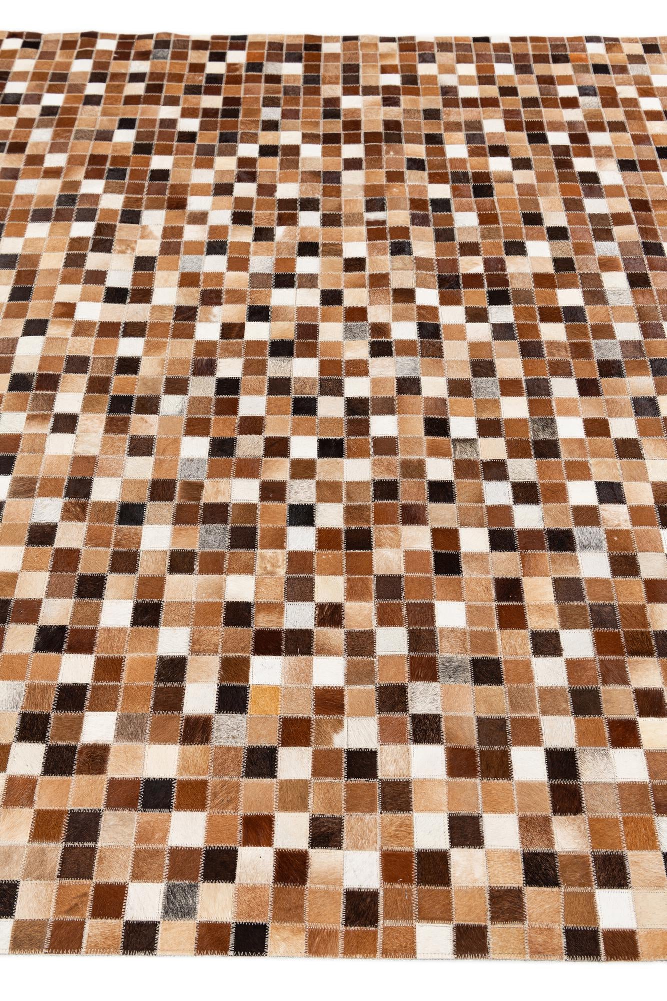5' 9 x 8' Cowhide Stocks Rug