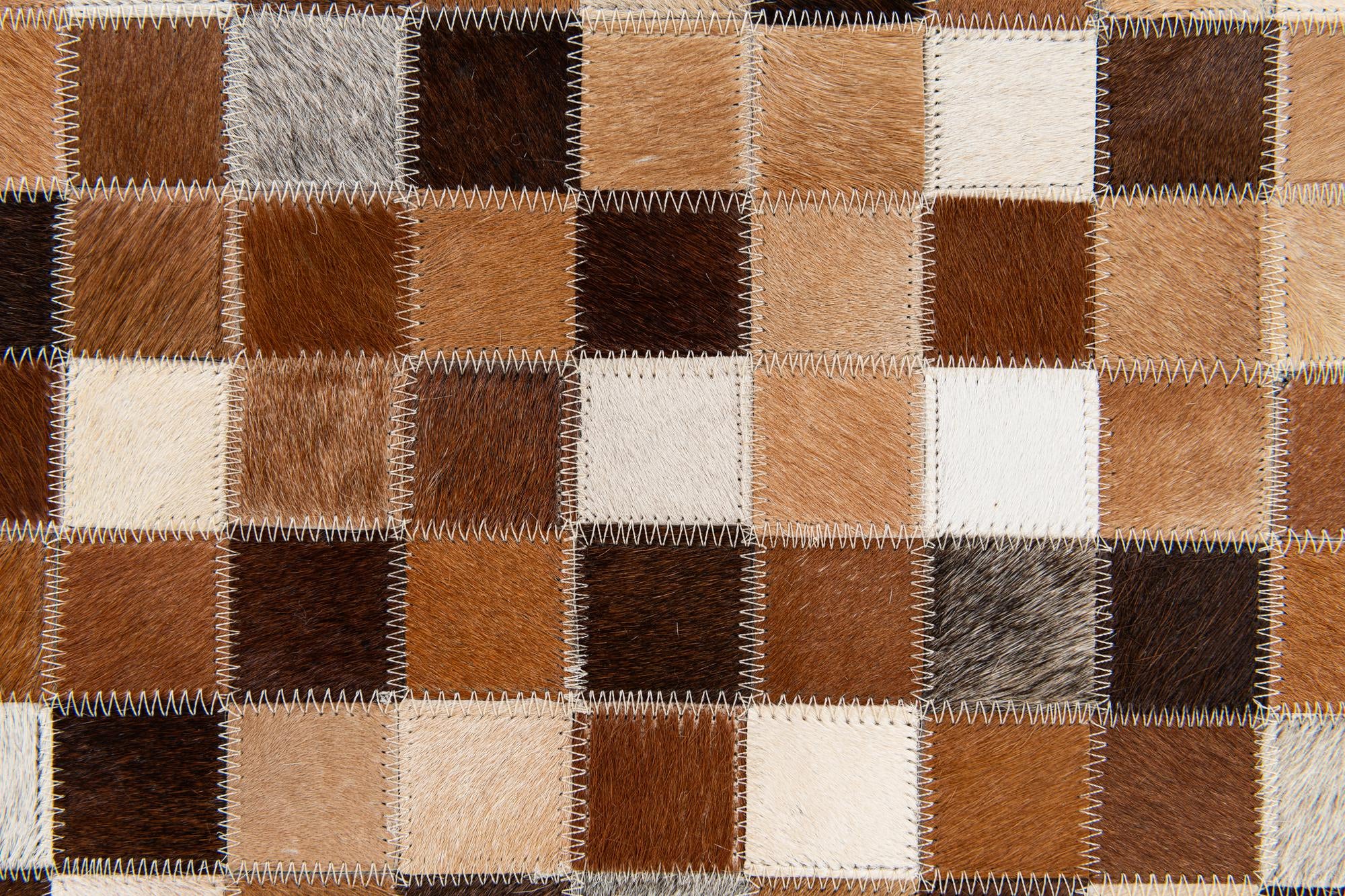 5' 9 x 8' Cowhide Stocks Rug