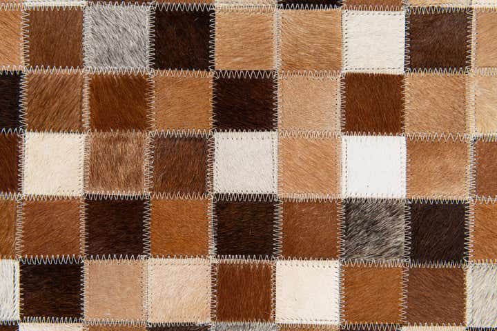 5' 9 x 8' Cowhide Stocks Rug