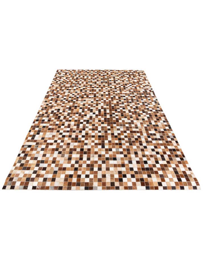 5' 9 x 7' 11 Cowhide Stocks Rug