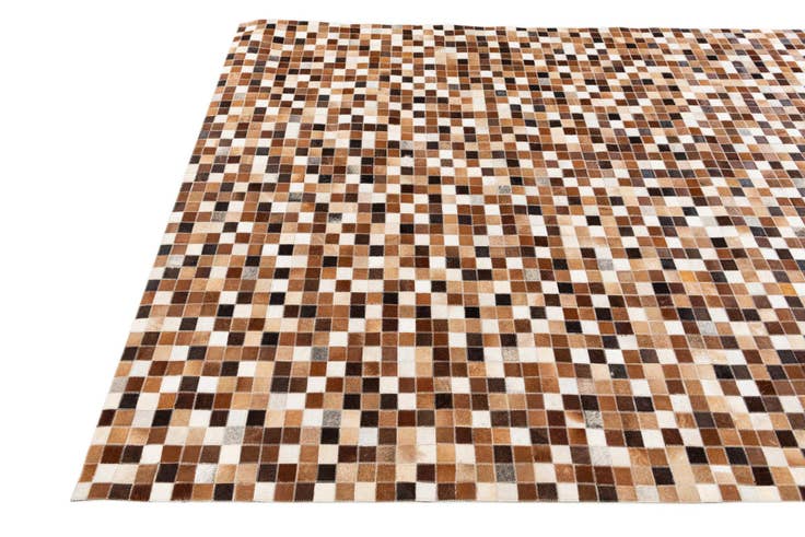 Detail image of 5' 9 x 7' 11 Cowhide Stocks Rug