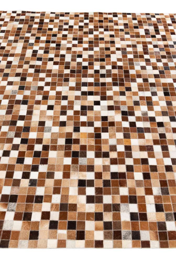 5' 9 x 7' 11 Cowhide Stocks Rug