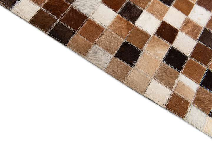 5' 9 x 7' 11 Cowhide Stocks Rug