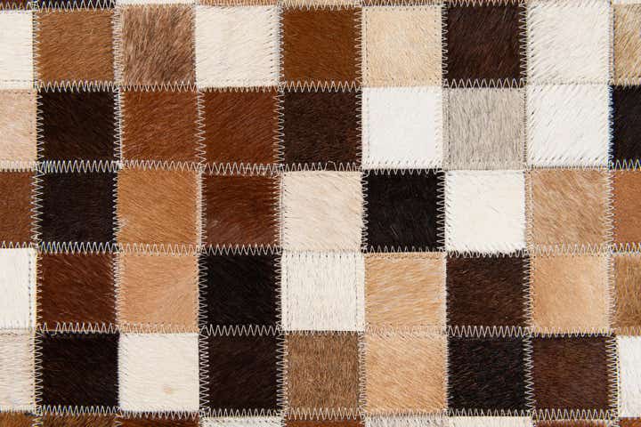 5' 9 x 7' 11 Cowhide Stocks Rug