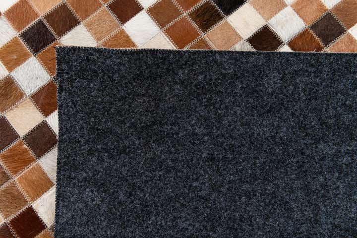 5' 9 x 7' 11 Cowhide Stocks Rug