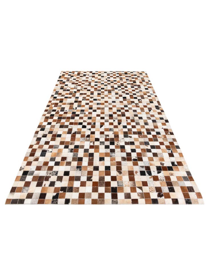 Detail image of 5' 1 x 7' 9 Cowhide Stocks Rug