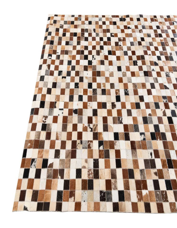 Detail image of 5' 1 x 7' 9 Cowhide Stocks Rug