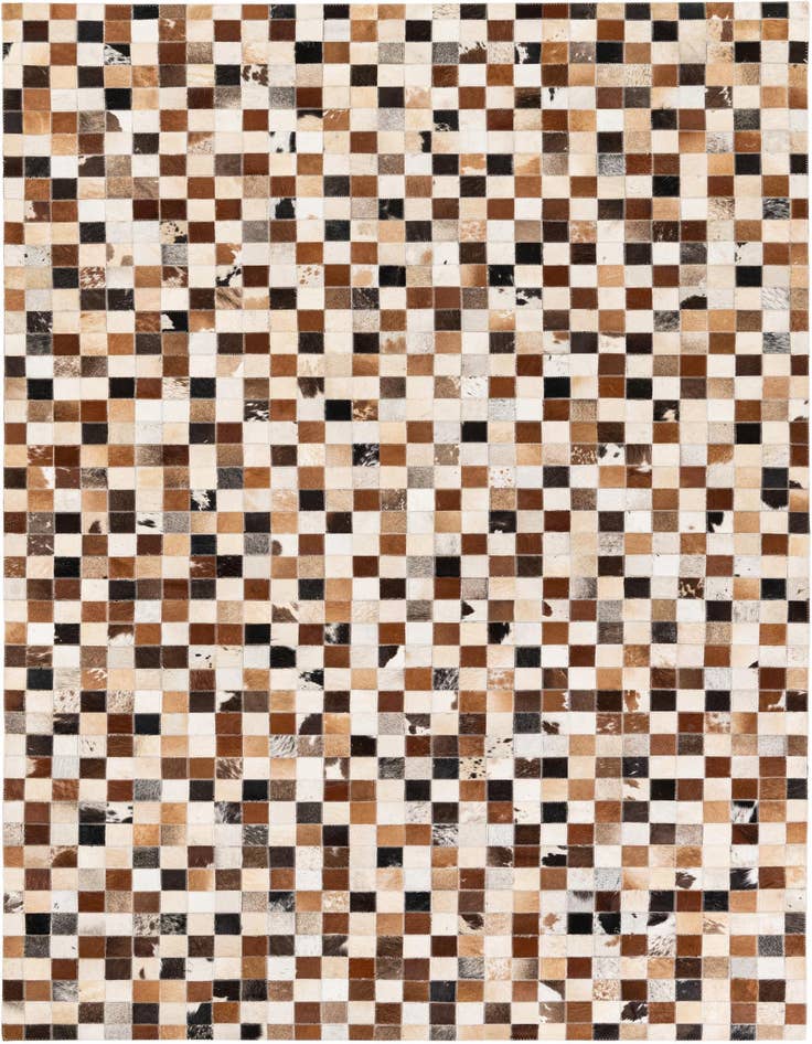 Detail image of 5' 1 x 7' 9 Cowhide Stocks Rug