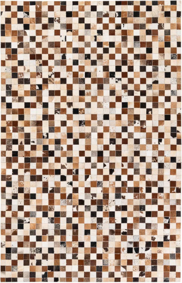 Detail image of 5' 1 x 7' 9 Cowhide Stocks Rug