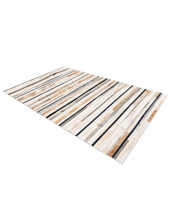 Detail image of 5' x 8' Cowhide Stocks Rug