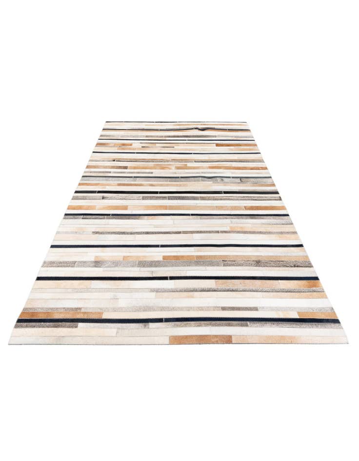 Detail image of 5' x 8' Cowhide Stocks Rug