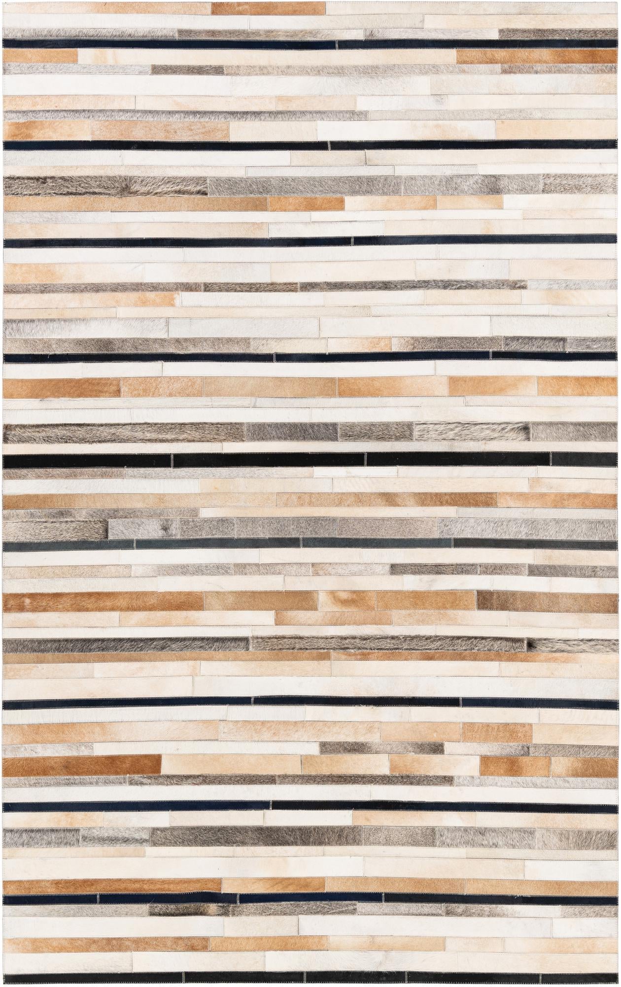 5' x 8' Cowhide Stocks Rug