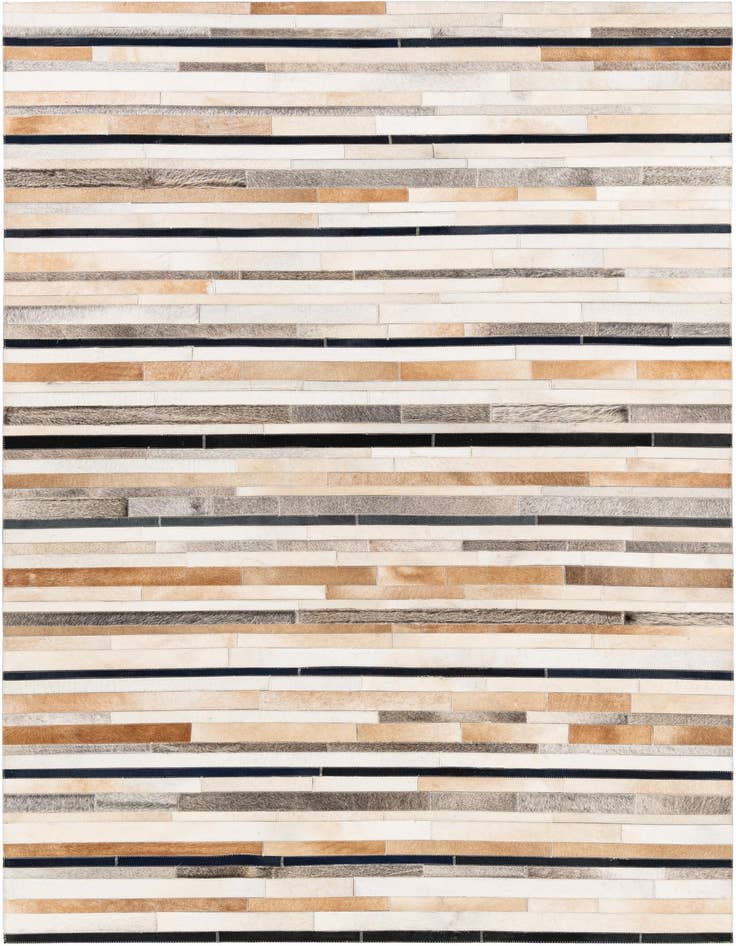 Detail image of 5' x 8' Cowhide Stocks Rug