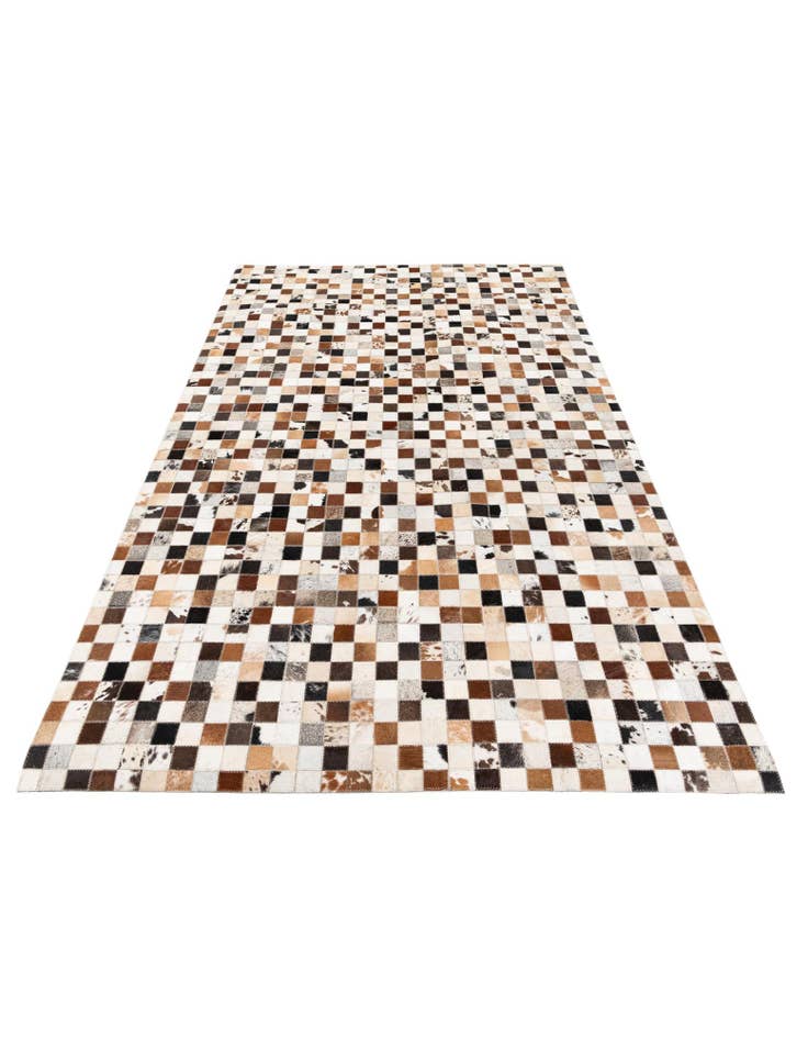 Detail image of 5' x 7' 11 Cowhide Stocks Rug