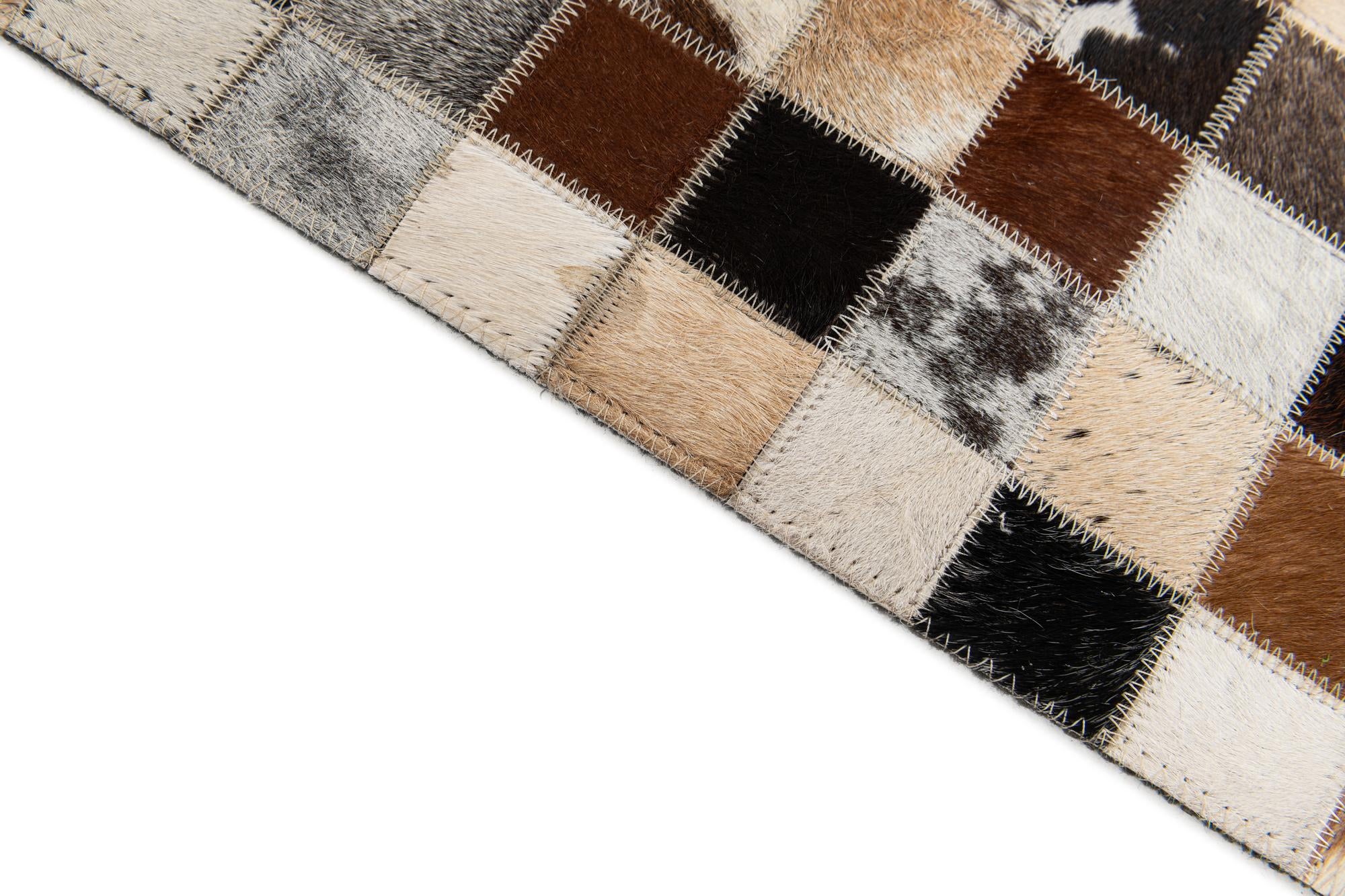 5' x 7' 11 Cowhide Stocks Rug