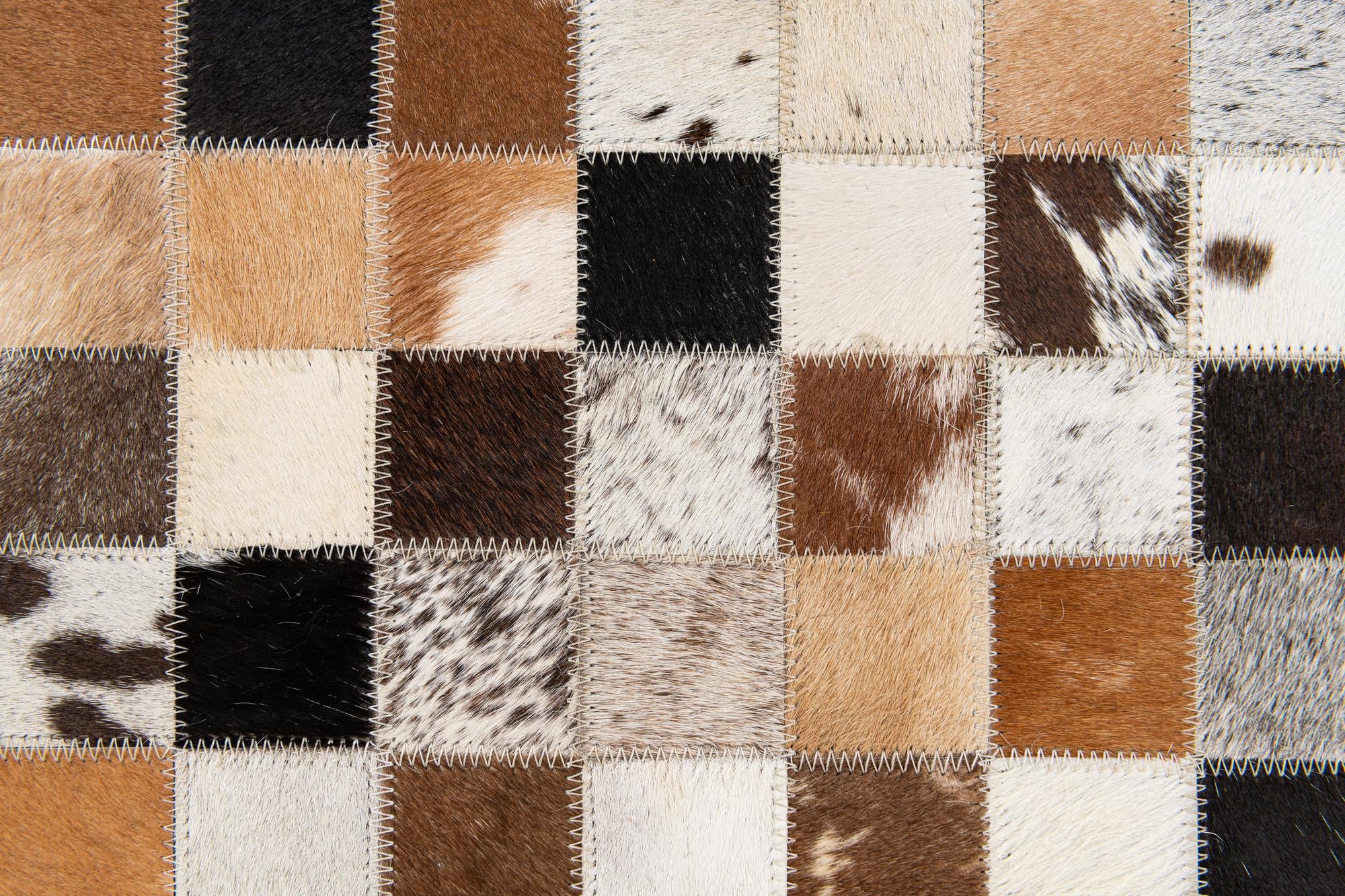 5' x 7' 11 Cowhide Stocks Rug