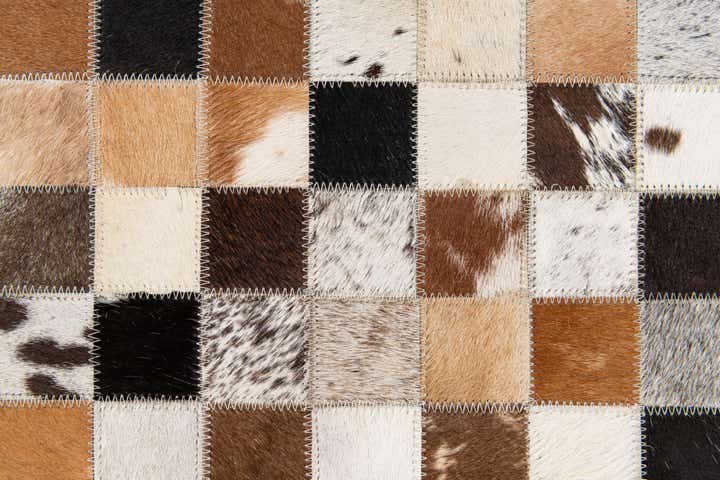5' x 7' 11 Cowhide Stocks Rug