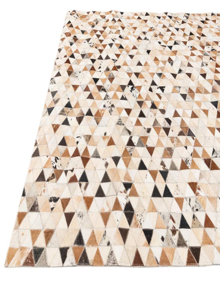 Detail image of 5' 1 x 7' 11 Cowhide Stocks Rug
