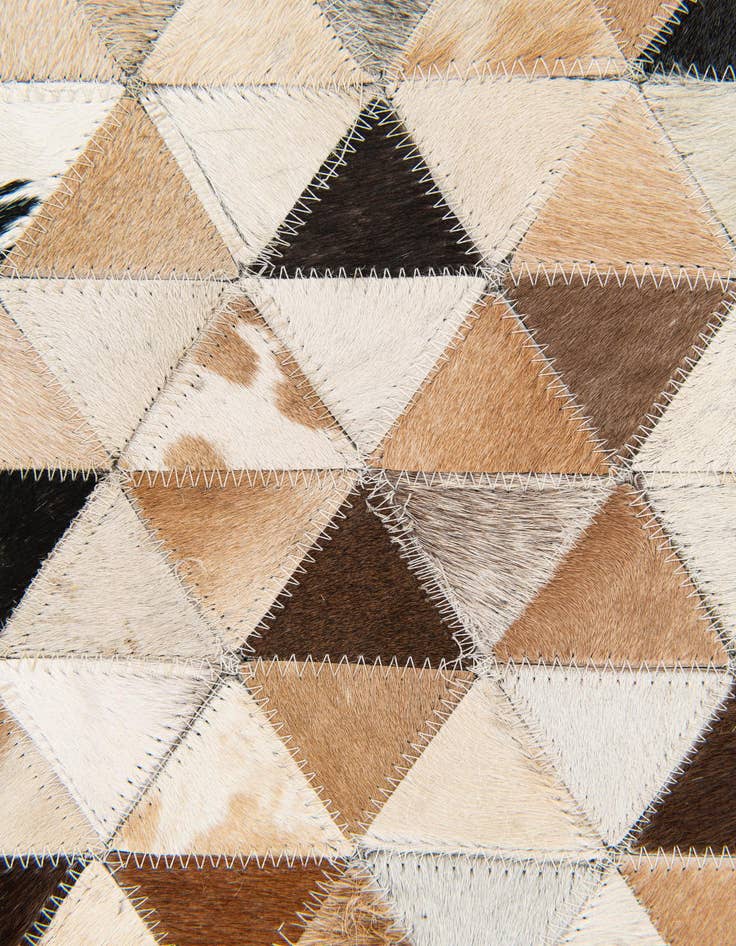 Detail image of 5' 1 x 7' 11 Cowhide Stocks Rug