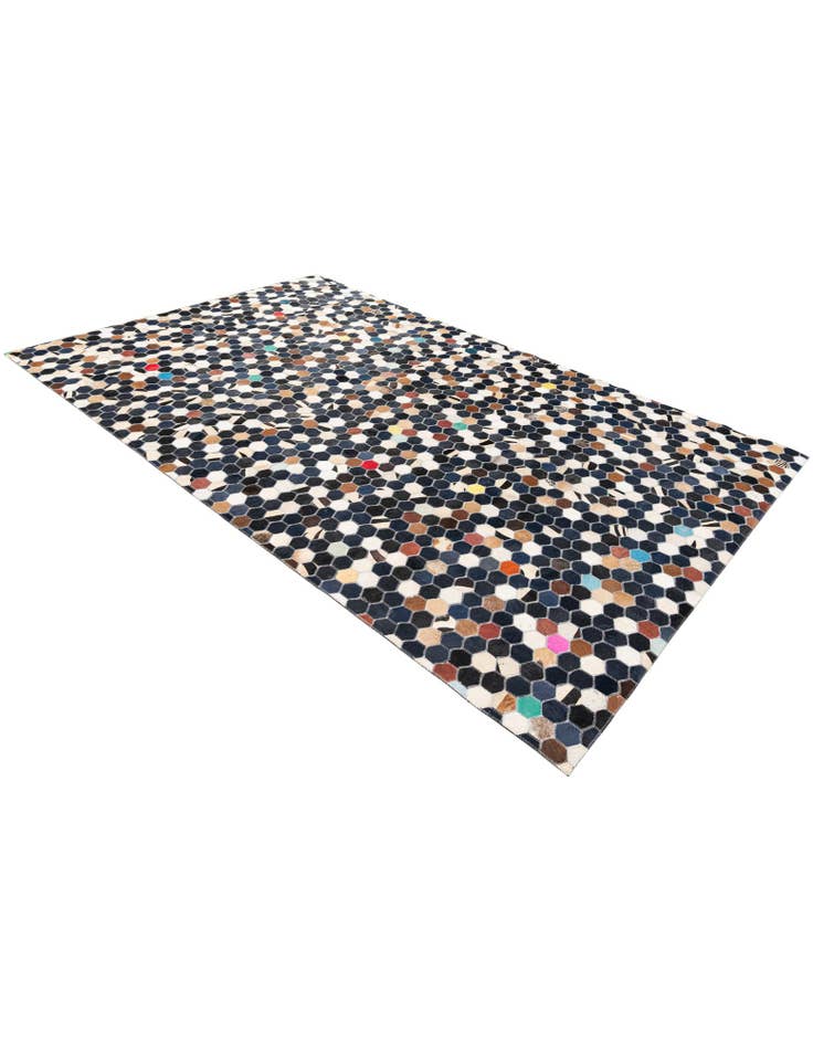 Detail image of 5' 1 x 8' Cowhide Stocks Rug