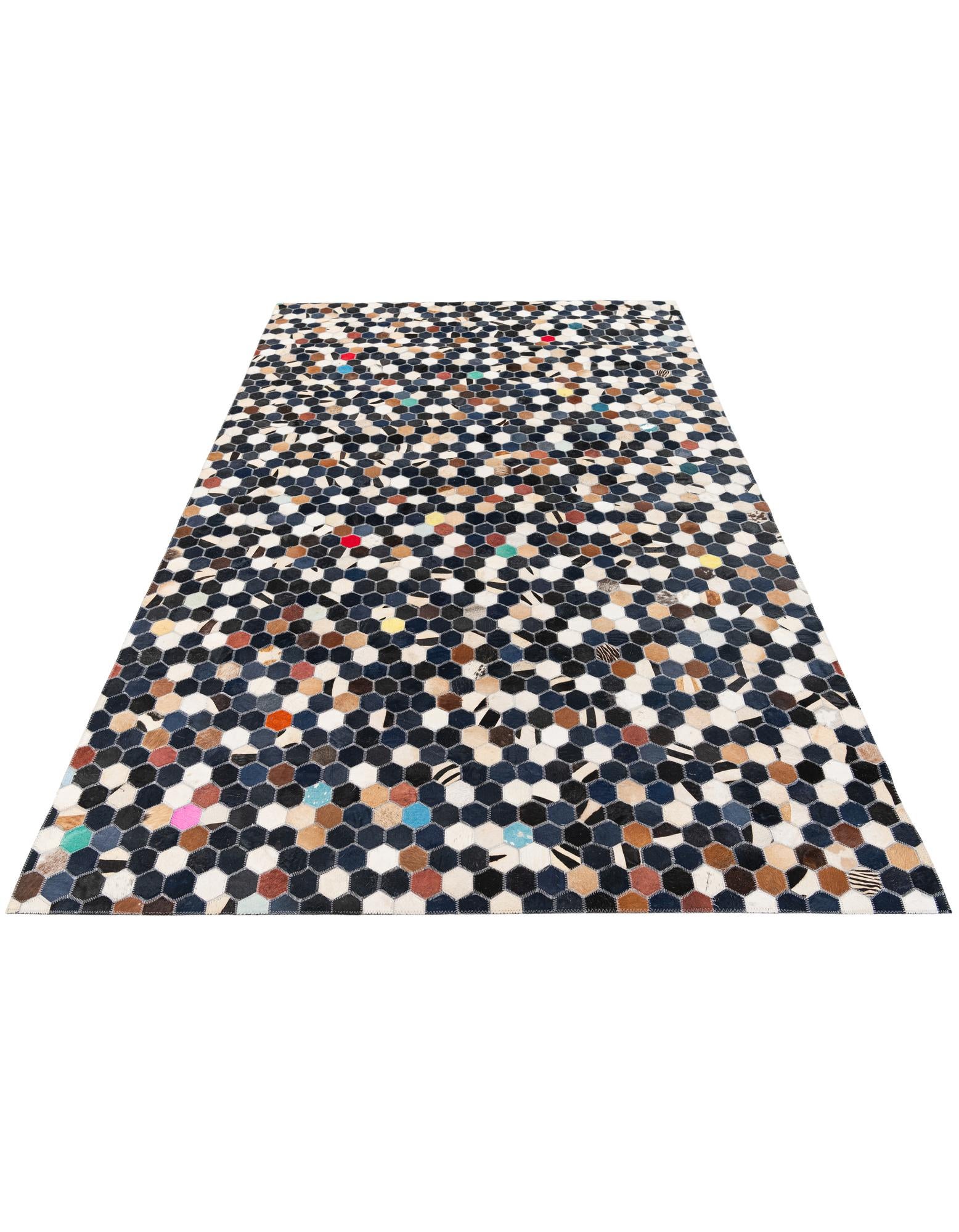 5' 1 x 8' Cowhide Stocks Rug