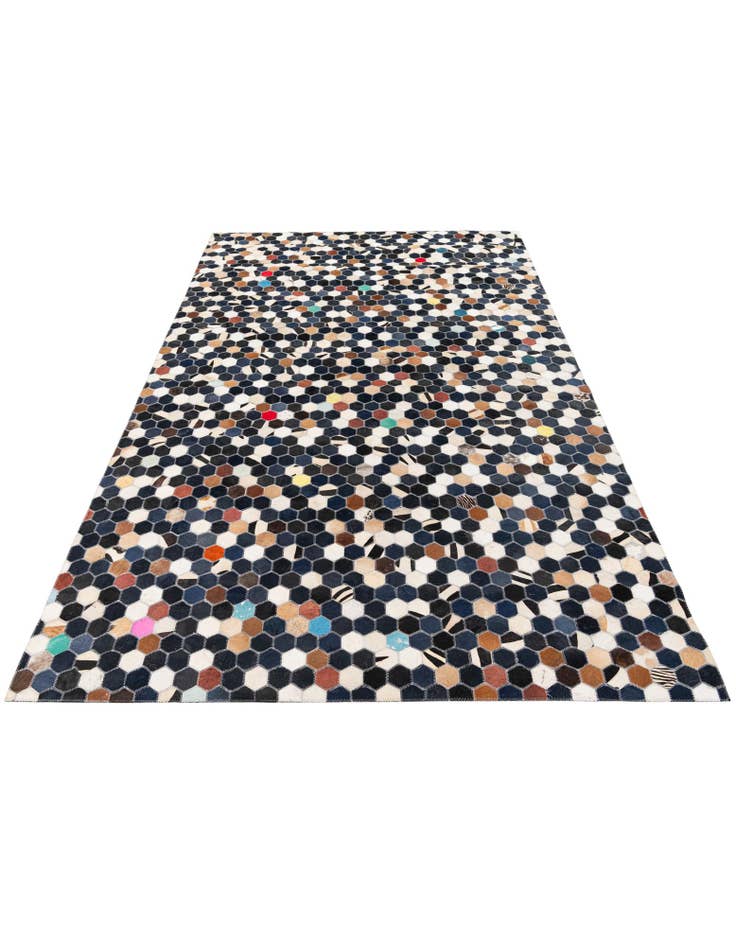 Detail image of 5' 1 x 8' Cowhide Stocks Rug