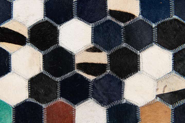 5' 1 x 8' Cowhide Stocks Rug