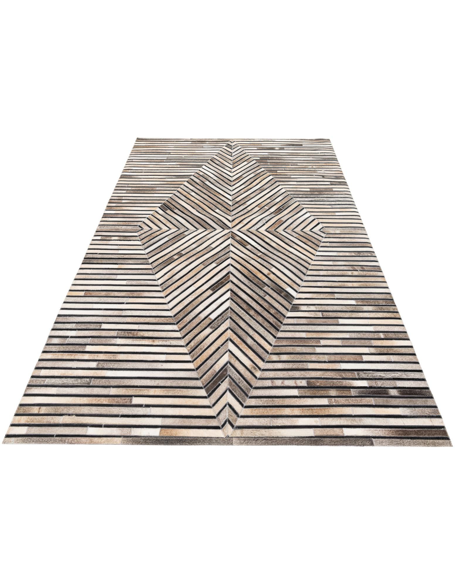 5' 1 x 8' Cowhide Stocks Rug